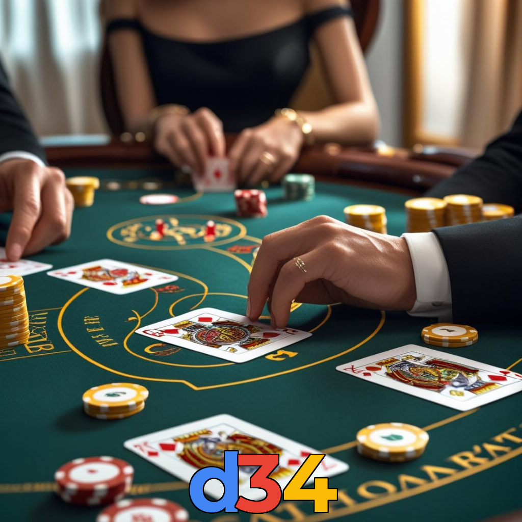d34：Jogue blackjack, aposte no futebol e vença com grandes prêmios!